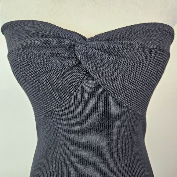 Sdencin Women's Sexy Twist Knot Front Ribbed Knit Bodycon Tube Dress Size Small - Picture 4 of 6